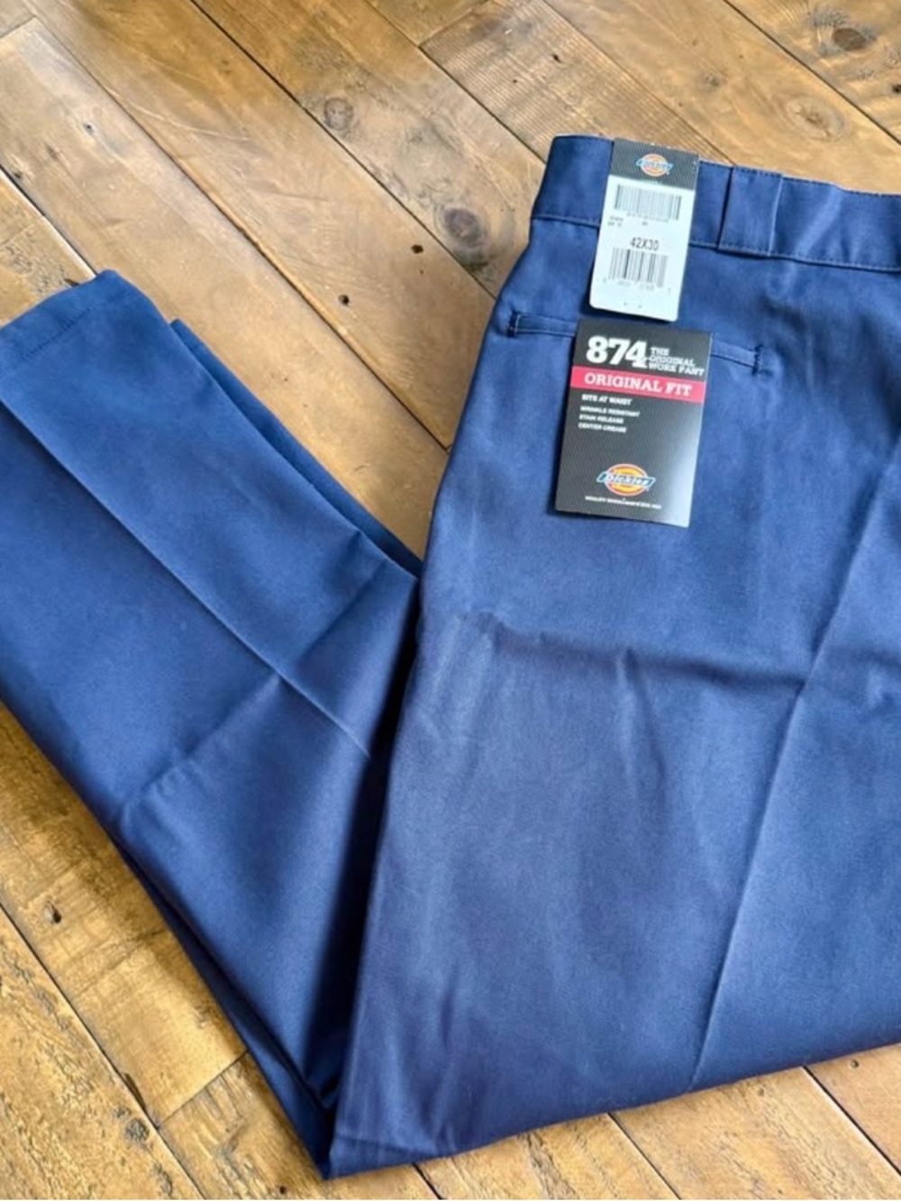 men’s dickies navy workpants chinos new with tags, 3 pair available 42x30